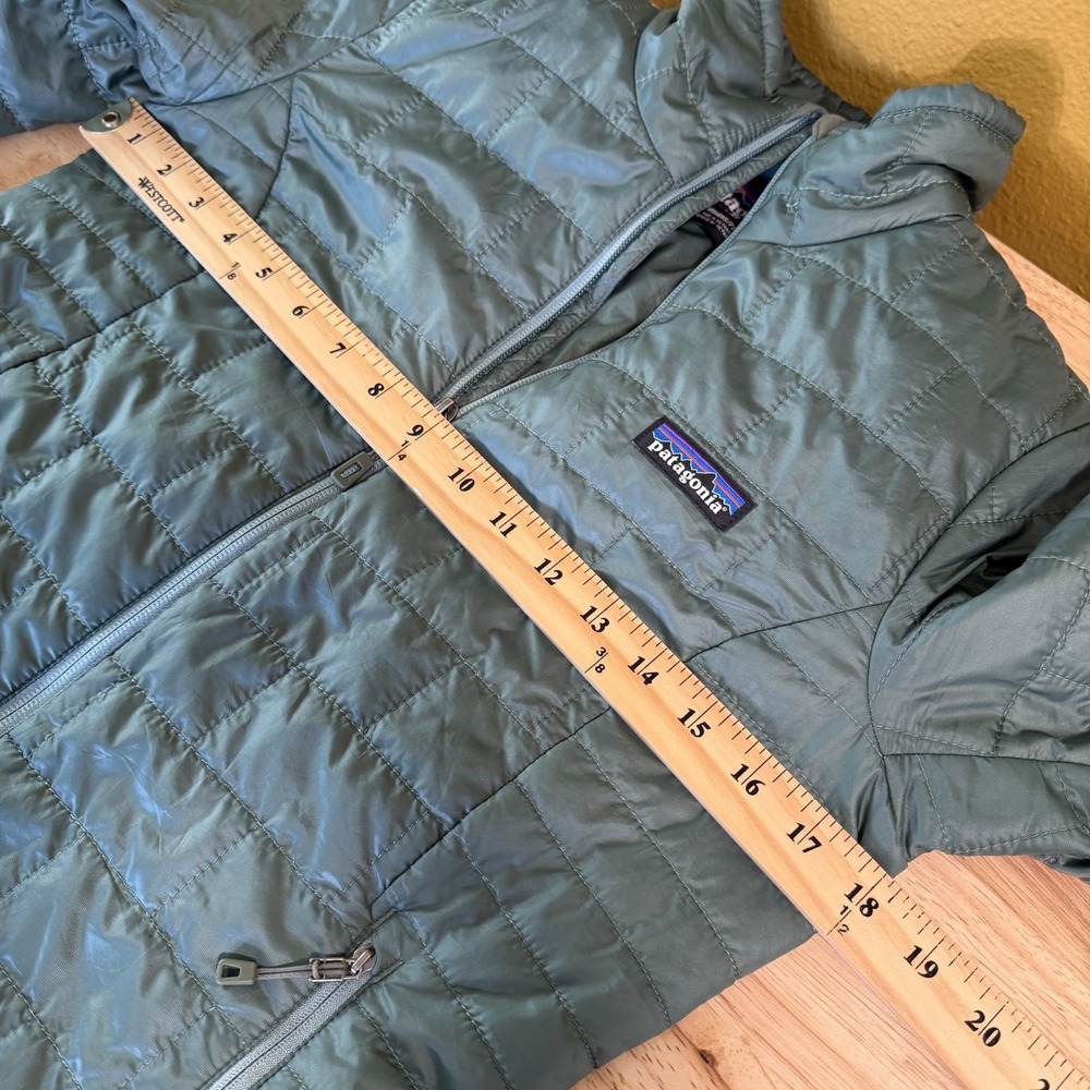 Patagonia Nano Puff Jacket Womens Size XS Green Quilted Primaloft DWR Zip Up - Picture 11 of 13